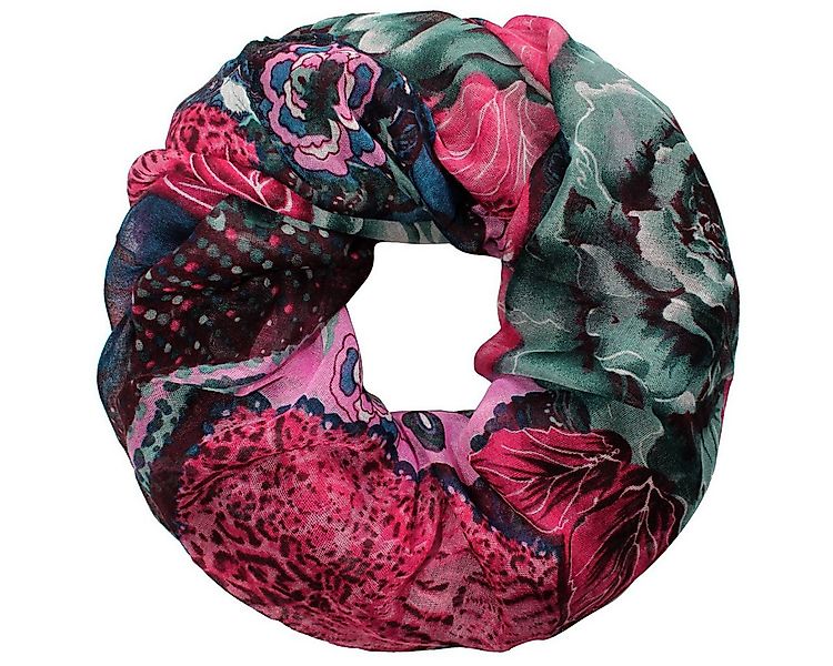dy_mode Loop XXL Loop Schal Geblümt Rundschal Rosen Muster Schlauchschal günstig online kaufen