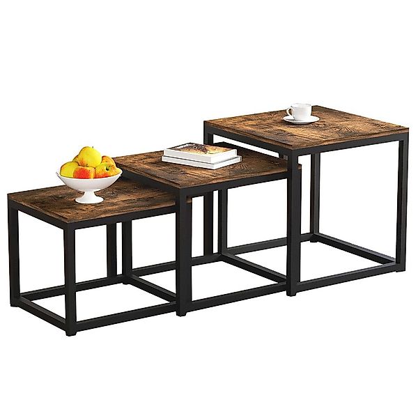 WAOHO Couchtisch Couchtisch 3 Stücke,MDF Beistelltisch,Satztisch günstig online kaufen