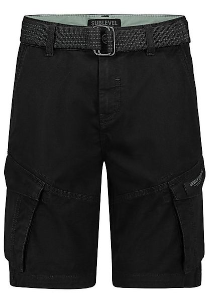 SUBLEVEL Cargoshorts Cargo mit Gürtel und Design Taschen Cargo Bermuda günstig online kaufen