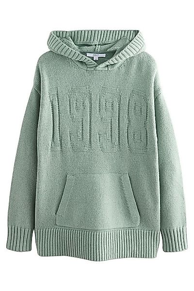 Next Kapuzenpullover Gestrickter Kapuzenpullover mit Grafik und Wolle (1-tl günstig online kaufen