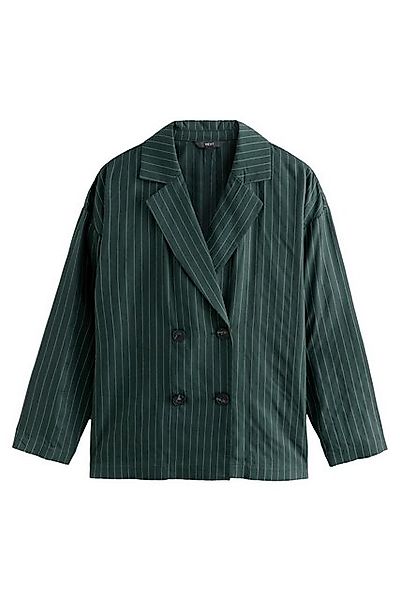 Next Jackenblazer Zweireihiger Relaxed Fit Blazer mit Streifen (1-tlg) günstig online kaufen