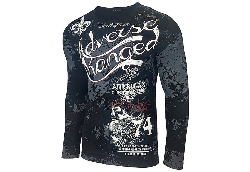 Baxboy Longshirt Baxboy Herren Longsleeve Langarmshirt Shirt Mit Rundhalskr günstig online kaufen