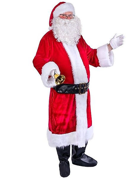 Funny Fashion Kostüm Nikolaus Weihnachtsmann, Mantel Mütze Gürtel günstig online kaufen