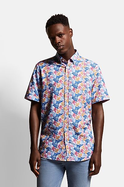 bugatti Kurzarmhemd, mit sommerlichen Prints günstig online kaufen