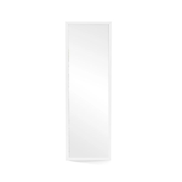 Costway Wandspiegel mit Höhenverstellbaren Hängehaken Weiß günstig online kaufen