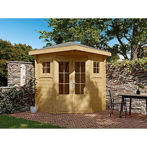 Fjordholz 5-Eck Gartenhaus Modell Evelyn 1A Kiefer Imprägniert günstig online kaufen