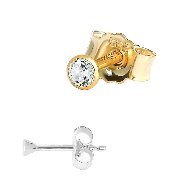 NKlaus Single-Ohrstecker Einzel Winzige Ohrstecker 2,0mm günstig online kaufen