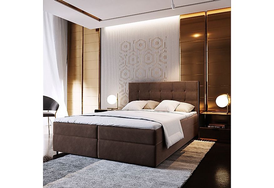 Masseno Boxbett GLOS 160x200 cm mit Bonell Matratze und Topper günstig online kaufen