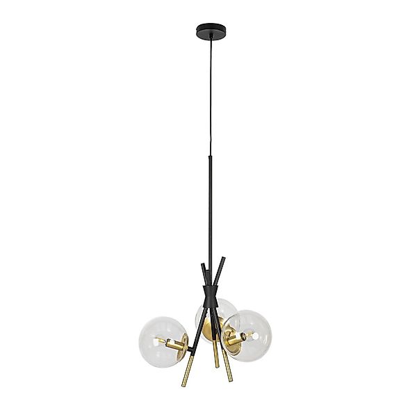Lucande Pendelleuchte Sotiana 9639634 Design Modern in Schwarz aus Metall 3 günstig online kaufen