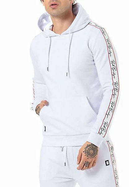 RedBridge Kapuzensweatshirt Kapuzenpullover mit Logoband Weiß L günstig online kaufen