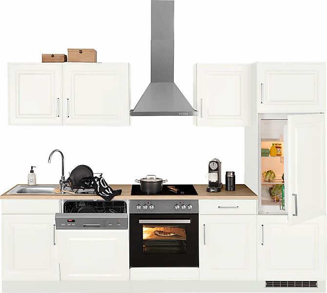 HELD MÖBEL Küchenzeile "Stockholm", Breite 280 cm, mit hochwertigen MDF Fro günstig online kaufen