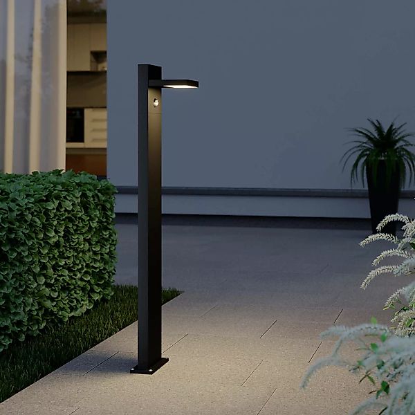 Lucande LED-Pollerleuchte Silvan, 100 cm, Sensor, anthrazit günstig online kaufen