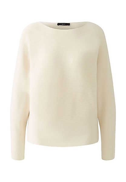 Oui Rundhalspullover Pullover Viskosemischung günstig online kaufen