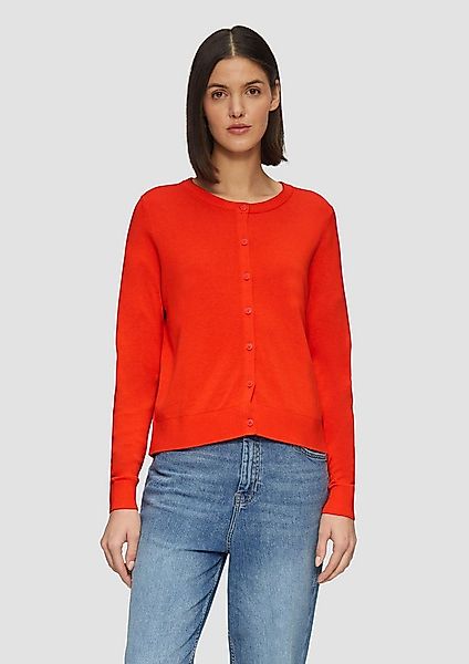 s.Oliver Cardigan Strickjacke Rundhals-Strickjacke mit Knopfleiste günstig online kaufen