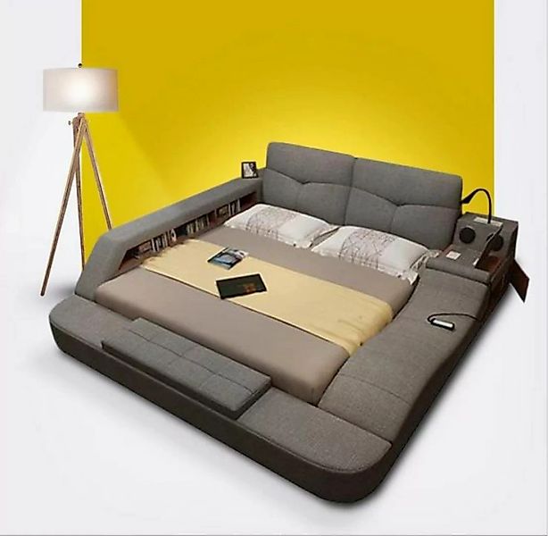 JVmoebel Bett Luxus Leder Design Polster Betten Doppel Modernes Bett Ehe 18 günstig online kaufen