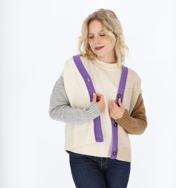 halsüberkopf Accessoires Cardigan Color Block aus günstig online kaufen