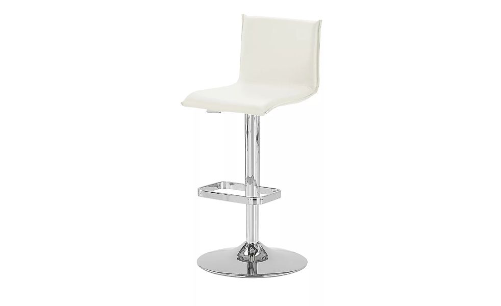 Kunstleder-Barhocker - weiß - 44 cm - 37 cm - Stühle > Barhocker - Möbel Kr günstig online kaufen