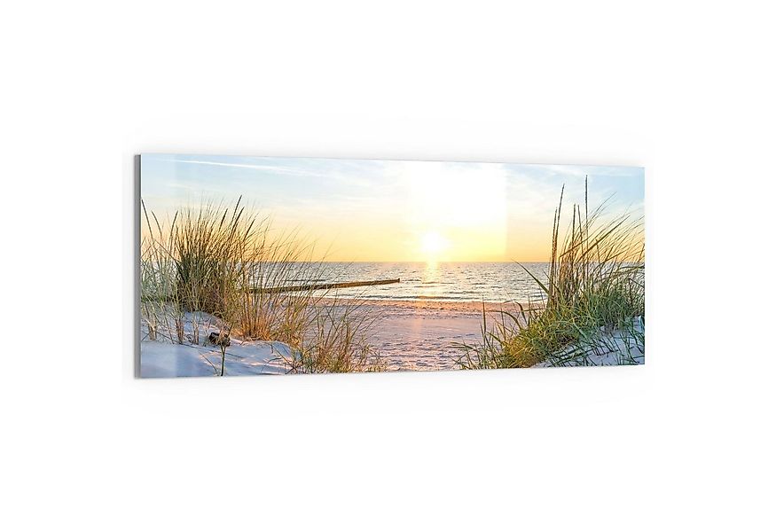 DEQORI Glasbild 'Abendsonne an der Ostsee', 'Abendsonne an der Ostsee', Gla günstig online kaufen