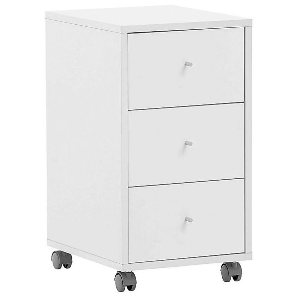 Rollcontainer Serie 400 perlweiß Optik B/H/T: ca. 32,6x59,7x39,1 cm günstig online kaufen