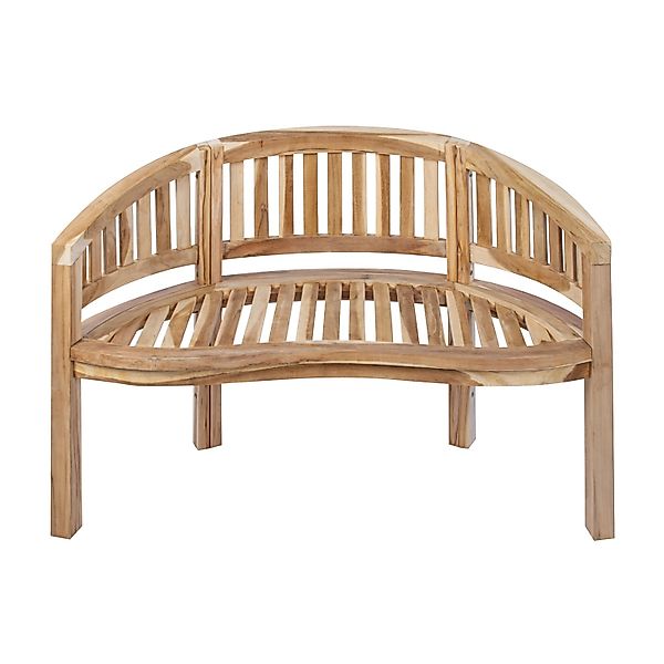 SAM Gartenbank Bananenbank Teak 120 cm 2 Sitzer Bananenbank BANANA günstig online kaufen