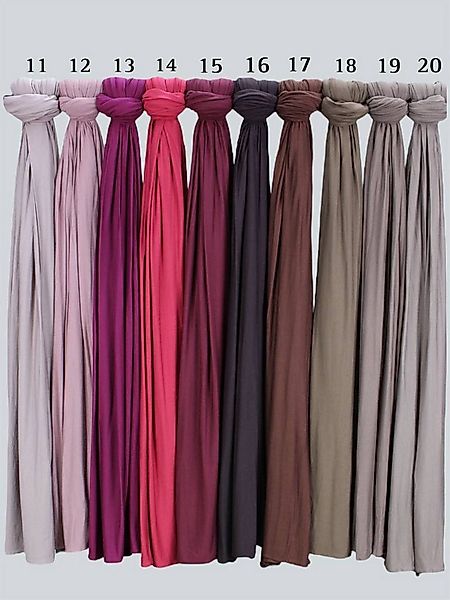 Aymasal Kopftuch XXL Jersey Luxury Hijab Kopftuch Scarf Schal Extra lang 19 günstig online kaufen