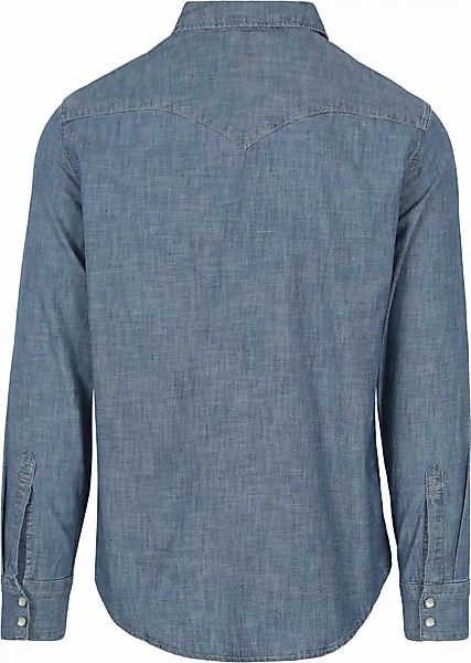 Levi's Barstow Western Hemd Mid Blau - Größe L günstig online kaufen