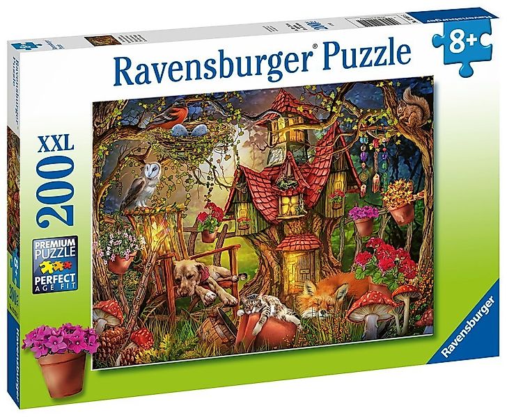 Ravensburger Puzzle 200 Teile Ravensburger Kinder Puzzle XXL Das Waldhaus 1 günstig online kaufen