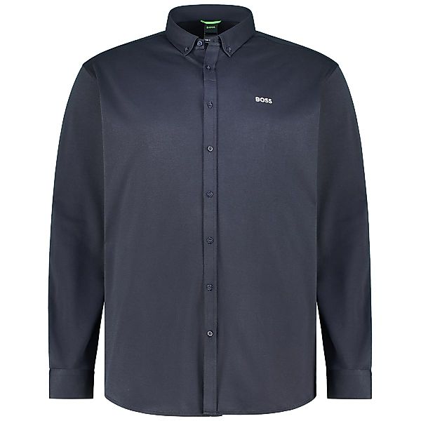 BOSS Freizeithemd aus "Dynamic Jersey" Farbe dunkelblau Größe: 5XL günstig online kaufen