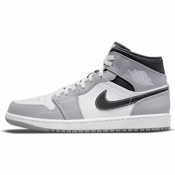 Nike  Sneaker Air Jordan 1 Mid Light Smoke Grey Anthracite (GS) günstig online kaufen