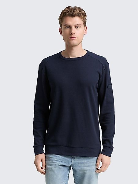 TOM TAILOR Langarmshirt T-Shirt Langarmshirt mit Waffelstruktur günstig online kaufen