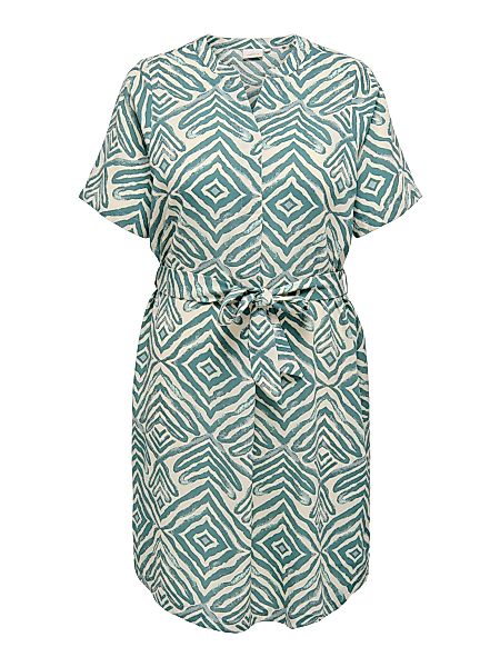 ONLY CARMAKOMA Shirtkleid Musterdruck mit Gürtel günstig online kaufen