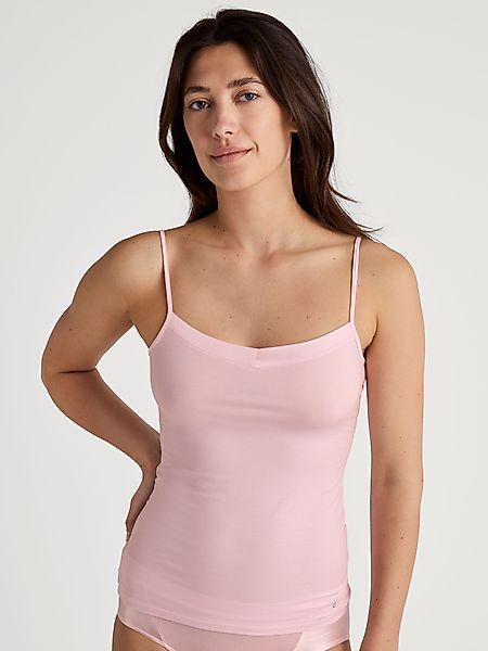 CALIDA Spaghettitop Cate Satin-Einsatz, Single Jersey günstig online kaufen