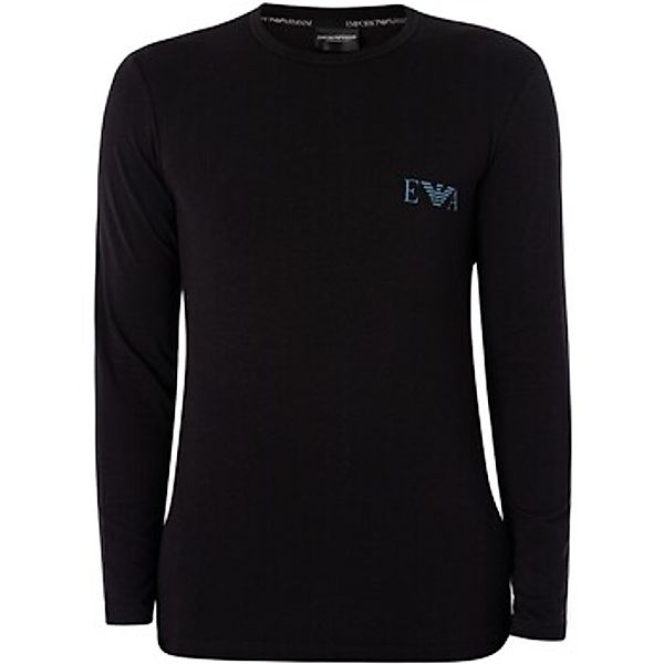 Emporio Armani  Pyjamas/ Nachthemden Langärmliges Lounge-T-Shirt mit Logo a günstig online kaufen