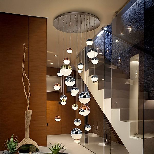 LED-Hängeleuchte Sphere, 27-fl., multicolor, Ø 83 cm dimmbar günstig online kaufen