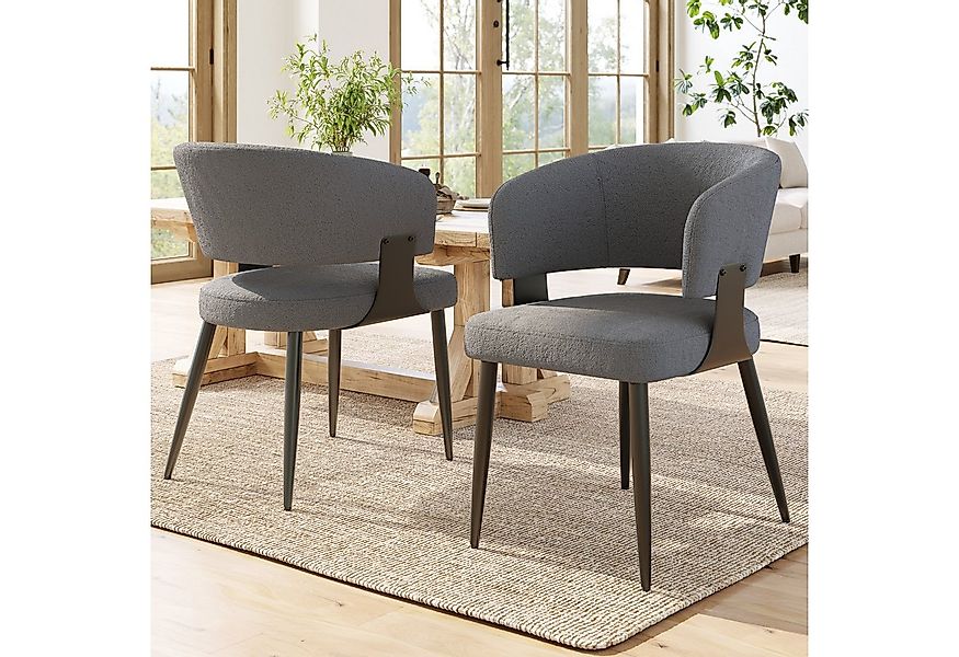 Flieks Polsterstuhl (Set, 2 St), 2er Set Esszimmerstühle mit Armlehnen Wohn günstig online kaufen