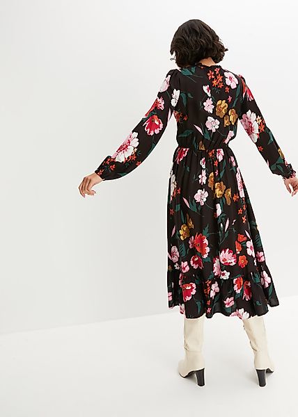 bonprix Midikleid "Midikleid aus fließender Viskose" für stilvolle Anlässe, günstig online kaufen