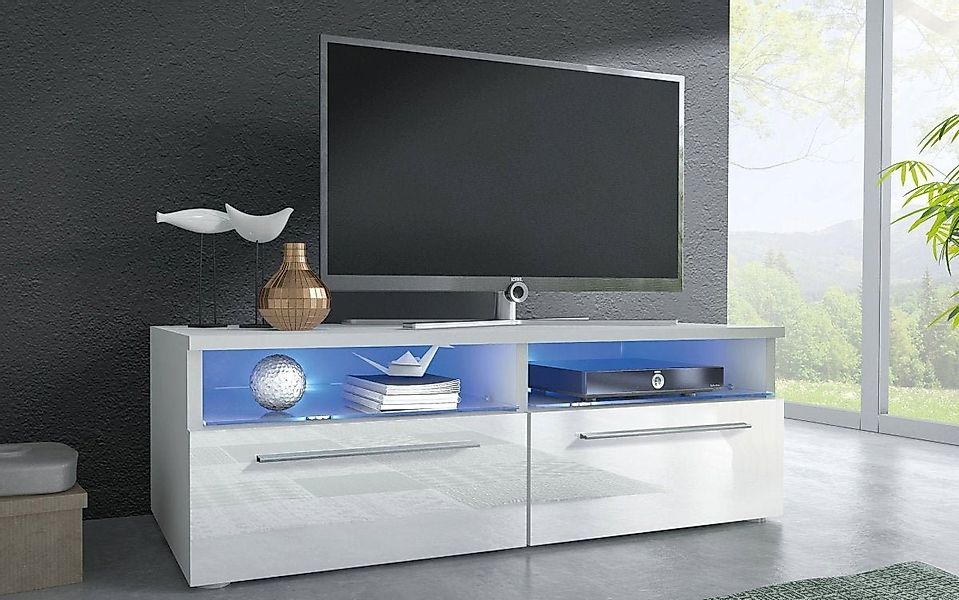 Luxusbetten24 Sideboard TV Lowboard Lumino, mit LED-Beleuchtung günstig online kaufen