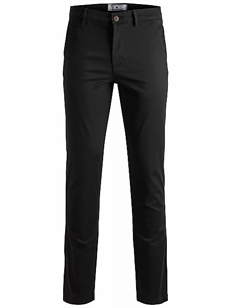 Jack & Jones Herren Chino Hose JJIMARCO JJBOWIE SA - Slim Fit - Schwarz - B günstig online kaufen