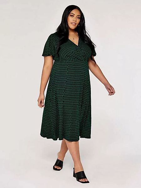 Apricot Midikleid Oval Dot Jersey Wrap Dress, (Stoffgürtel) in Wickeloptik, günstig online kaufen