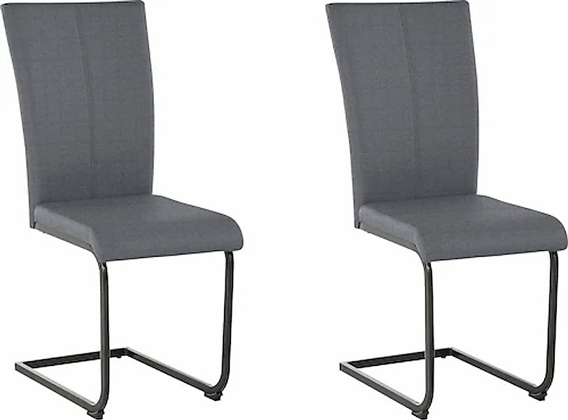 Home affaire Freischwinger »Oliver«, (Set), 2 St., Struktur weich, Stuhl be günstig online kaufen
