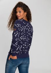 KangaROOS Sweatshirt Langarm, figurumspielender Schnitt, bedruckt, günstig online kaufen