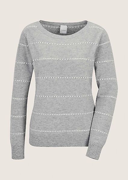 MADELEINE Longpullover "Strickpullover Luxuriöser Kaschmirpullover mit Ajou günstig online kaufen