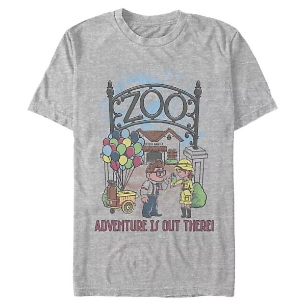 Pixar - Oben - Carl & Ellie Zoo Adventure - Männer T-Shirt günstig online kaufen