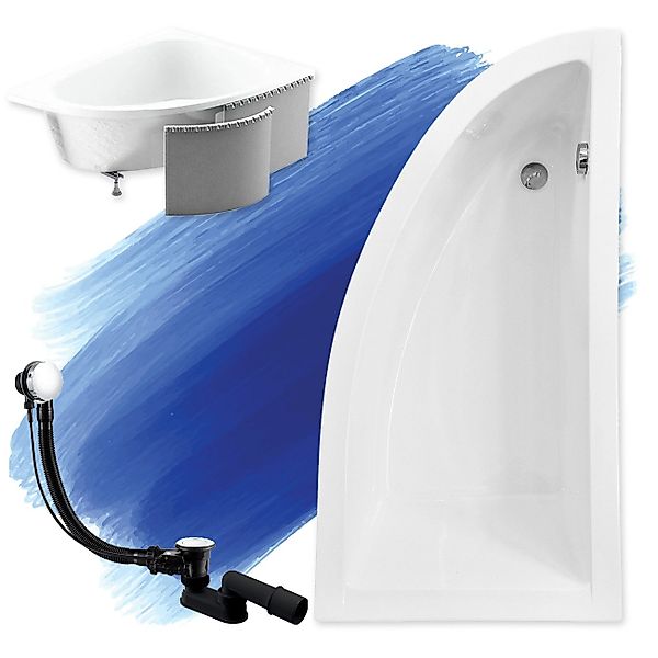 KOLMAN Badewanne Eckbadewanne Praktika 150x70, (Links/Rechts), günstig online kaufen