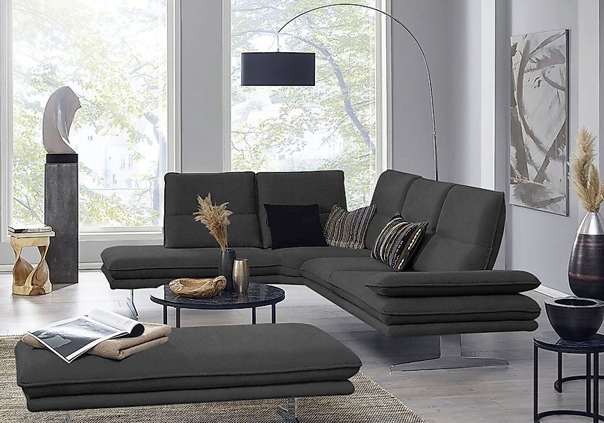 W.SCHILLIG Ecksofa »broadway, Designsofa, mit tollem Sitzkomfort, L-Form«, günstig online kaufen