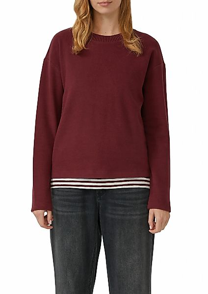 s.Oliver Sweatshirt, mit Rippblende günstig online kaufen