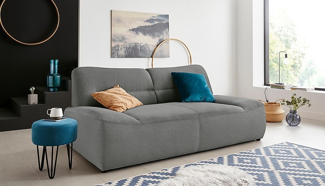 DOMO collection 2-Sitzer "Cesena modernes Sofa mit flachen Armlehnen, komfo günstig online kaufen