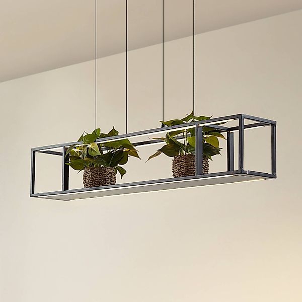 Lucande LED-Hängeleuchte Estante, schwarz, dimmbar günstig online kaufen