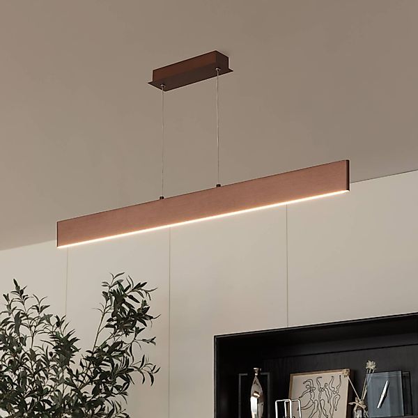 Lindby Tinkodara LED-Hängeleuchte, Esszimmer braun günstig online kaufen
