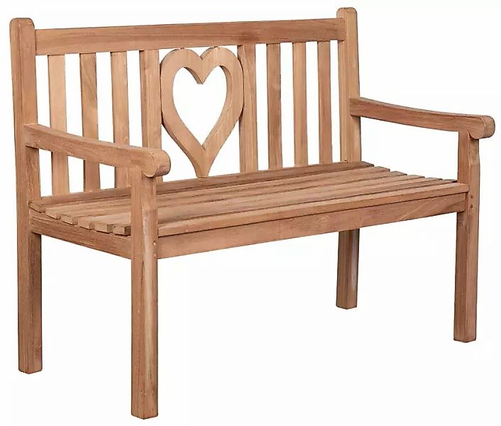 Gartenbank Herz Teak günstig online kaufen